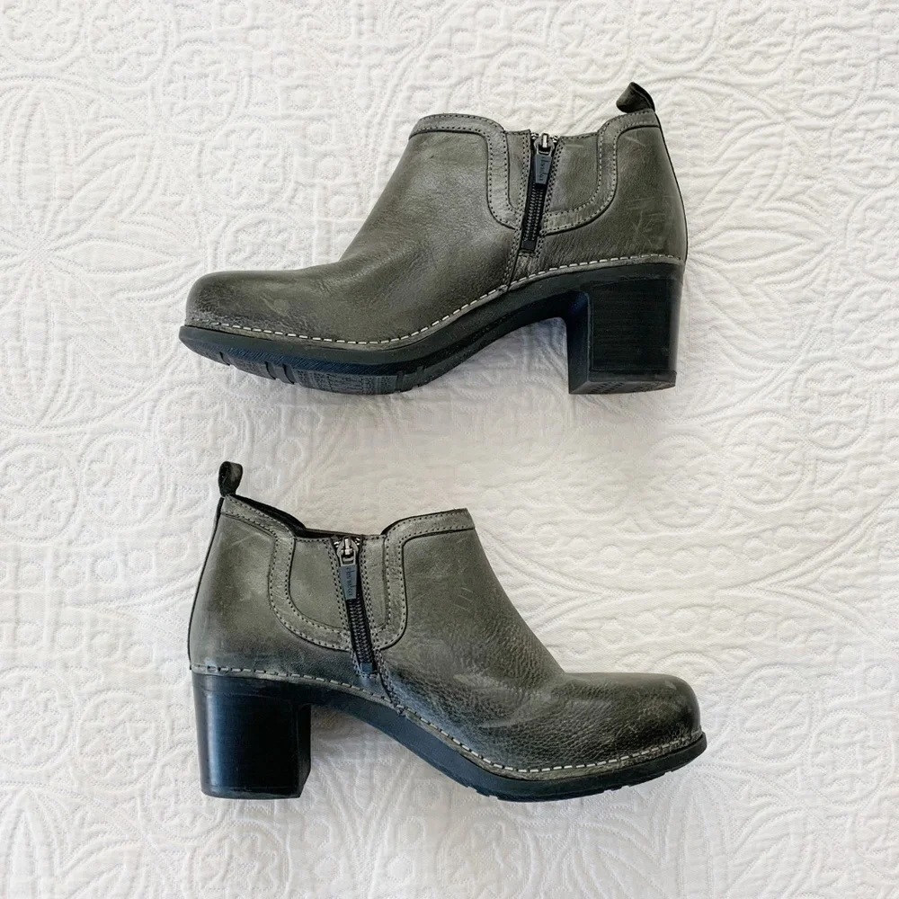 Dansko Harlene‎ Bootie, Distressed Charcoal (Sz 38, US 7.5-8)